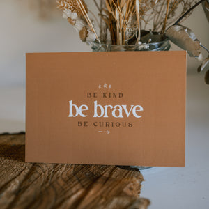 Be brave | Postkarte